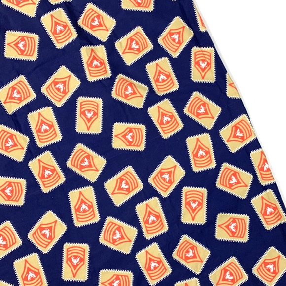 Rare Vintage Eagle Coat Arms Fabric Remnant Scrap - Picture 3 of 5